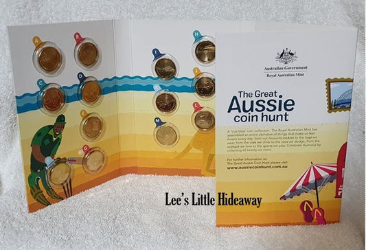 2019 $1 The Great Aussie Coin Hunt Folder & 26 coin Set