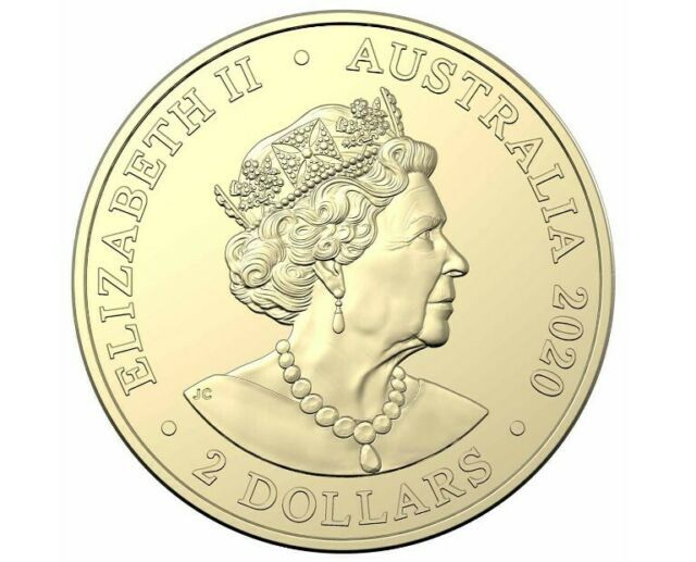 2020 Brave Fire Fighter "C" mintmark $2 Dollar Carded Coin UNC
