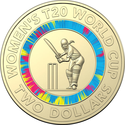 ICC Women's T20 World Cup 2020 $2 Coloured Uncirculated Coin