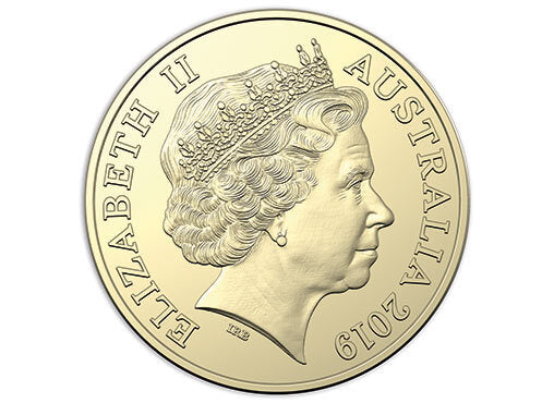 2019 $2 Coloured Coin "C" Mintmark - Police Remembrance