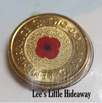 2012 $2 red poppy commemorative UNCIRCULATED - RSL card with plastic cover