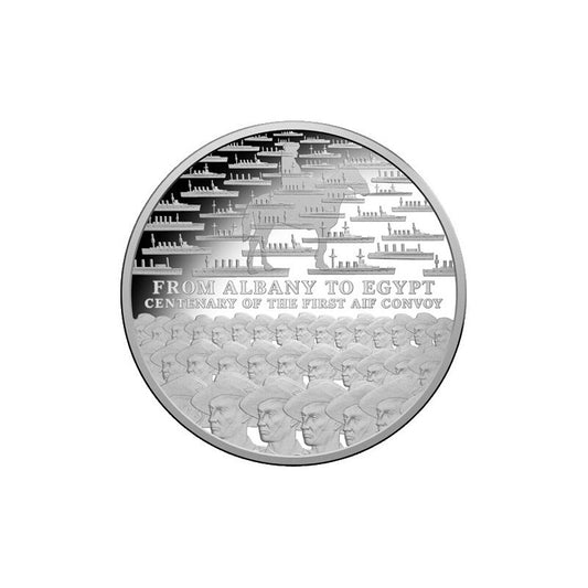 2014 $1 100th Anniversary AIF Sail From Albany Silver Proof Coin Royal Australian Mint