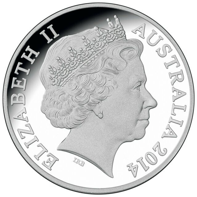 2014 $1 Australian Crocodiles Graham Silver Proof Coin Royal Australian Mint