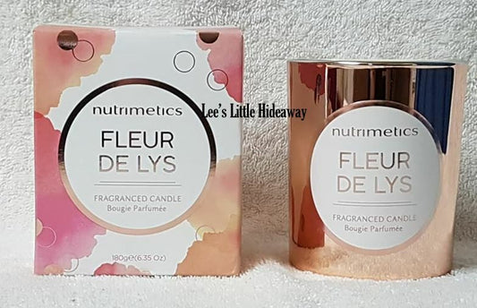 Nutrimetics Fleur De Lys fragranced Candle 180g