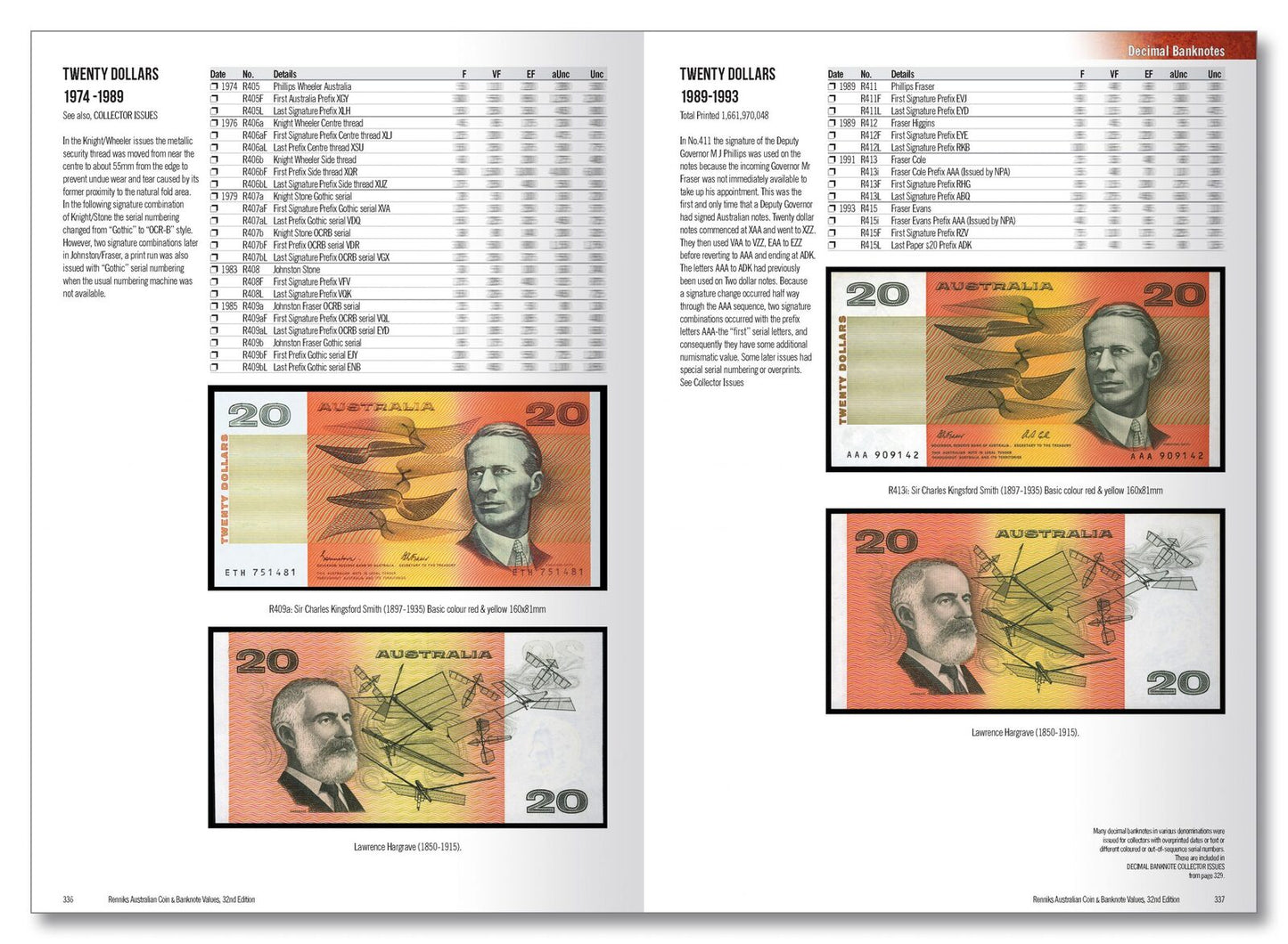 Renniks Australian Coin & Banknote Values 32nd Edition 2023 - Softcover
