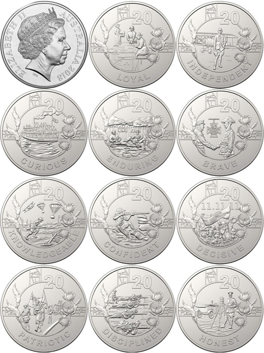 2018 Anzac Spirit 15 Coin Collection