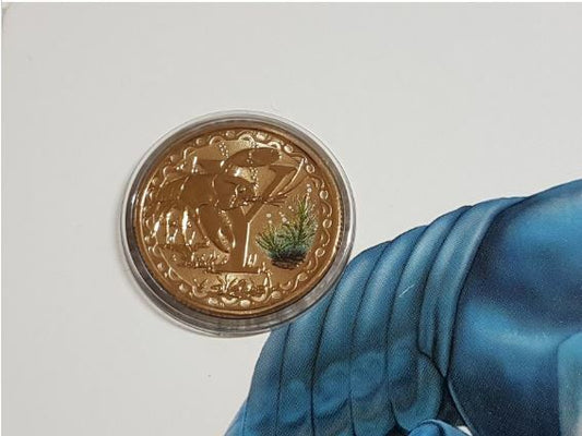 2017 Alphabet Collection Letter Y $1 Coloured Frosted Coin RAM