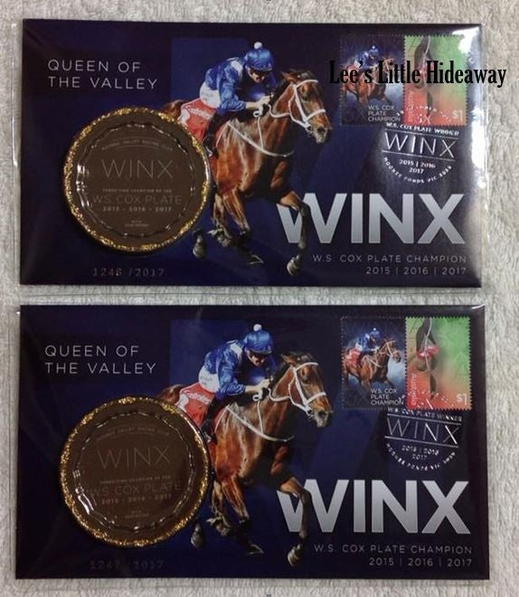 2017 WINX Medallion PMC, Cox Plate, Queen of the Valley. Limited Edition - Your choice of number 1246 OR 1247/2017