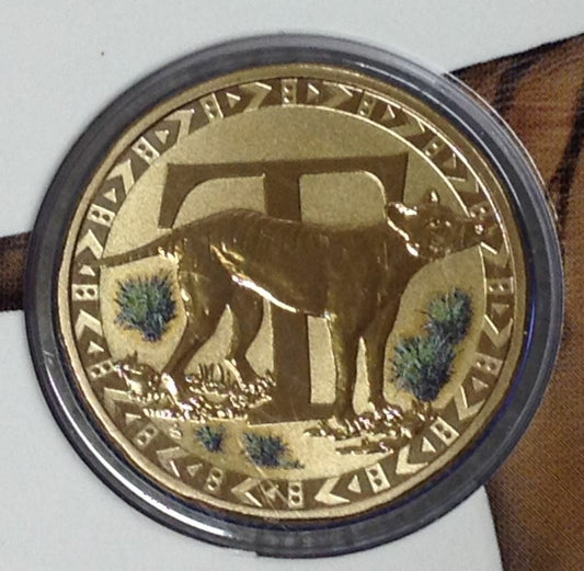 2017 Alphabet Collection Letter T $1 Coloured Frosted Coin RAM