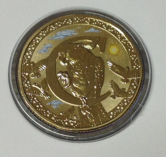 2017 Alphabet Collection Letter C $1 Coloured Frosted Coin RAM