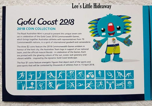 2018 Gold Coast Commonwealth Games 7 coin collection