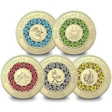 2020 Woolworths $2 Coloured 5 Coin Collection