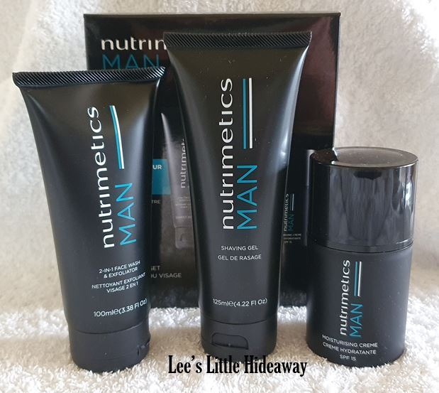 Nutrimetics MAN 3 Piece Skincare Set - Face Wash, Shaving Gel & Moisturising Creme