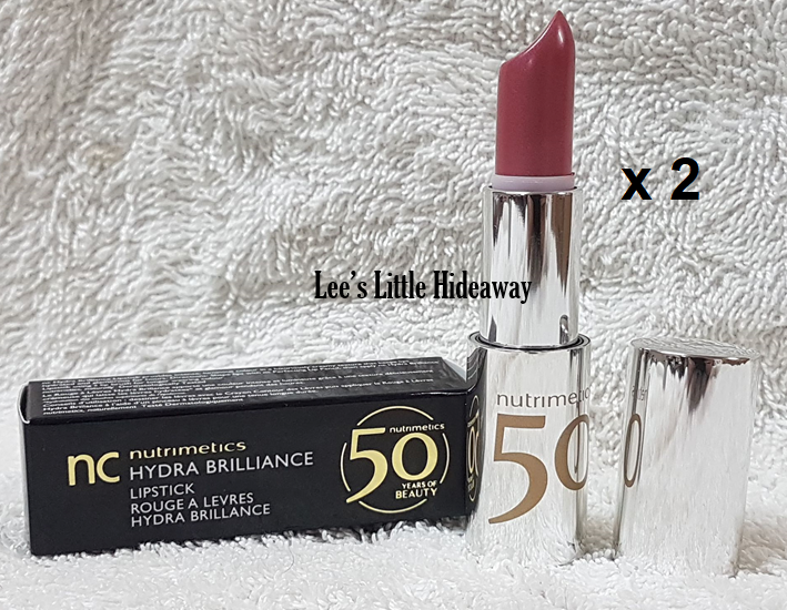 nc Nutrimetics Hydra Brilliance Lipstick 50 years of beauty - Cupcake x 2