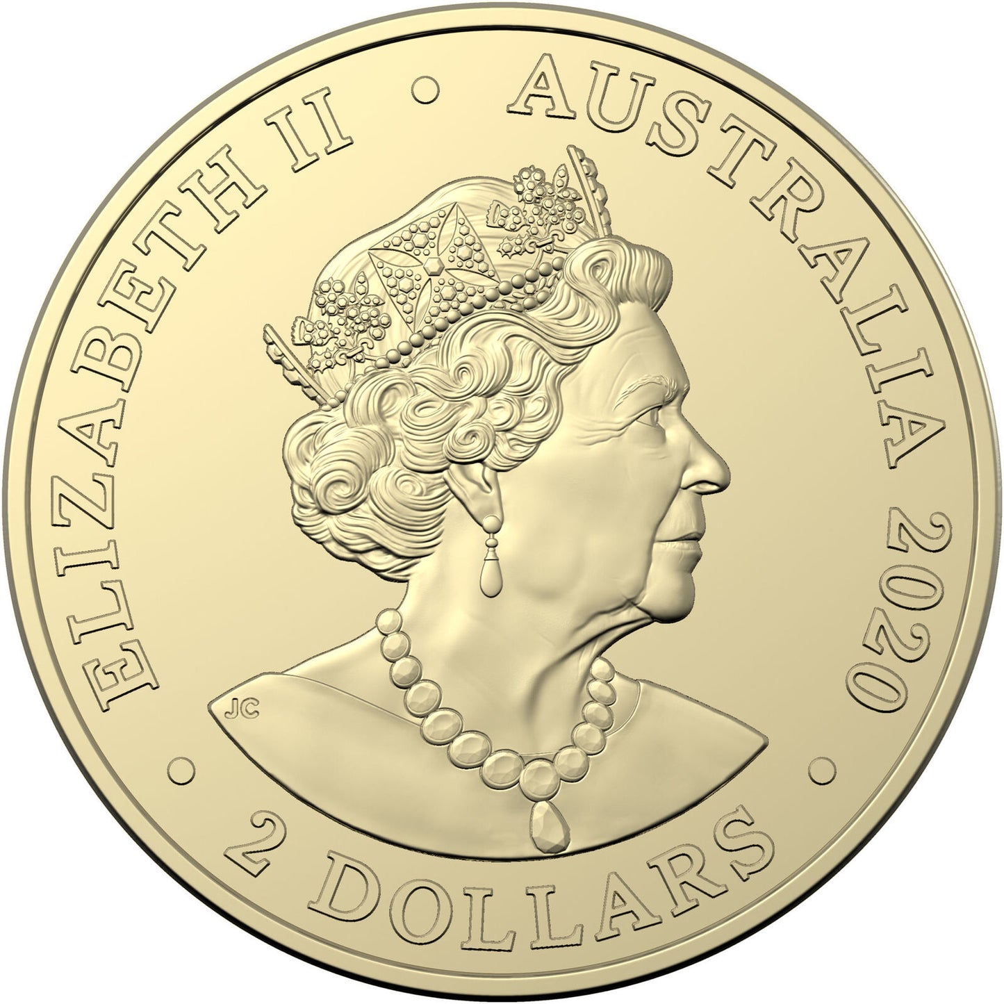 2020 $2 Coloured UNC Coin - Brave Australia's Firefighters Card (credit card size)