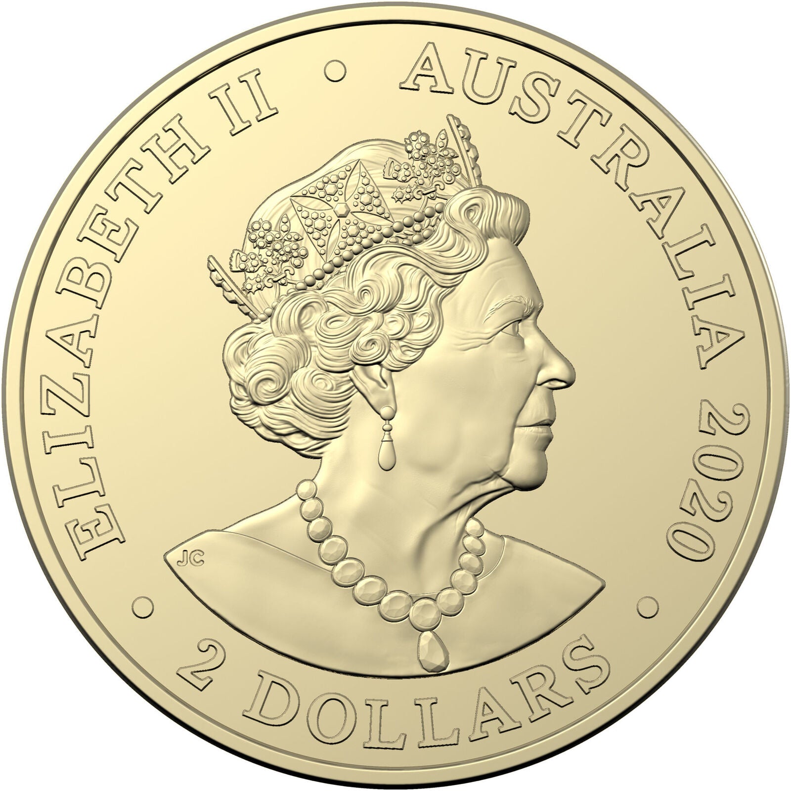 2020 $2 Coloured UNC Coin - Brave Australia's Firefighters Card (credit card size)
