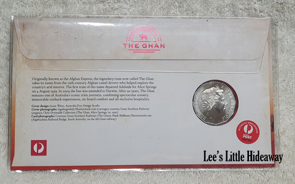 2019 Celebrating 90 Years of the Ghan 50 cent PNC - Stamp & Coin "Impressions" 