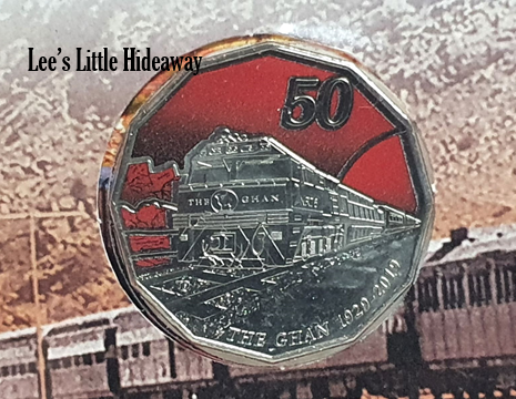 2019 Celebrating 90 Years of the Ghan 50 cent PNC - Stamp & Coin "Impressions" 