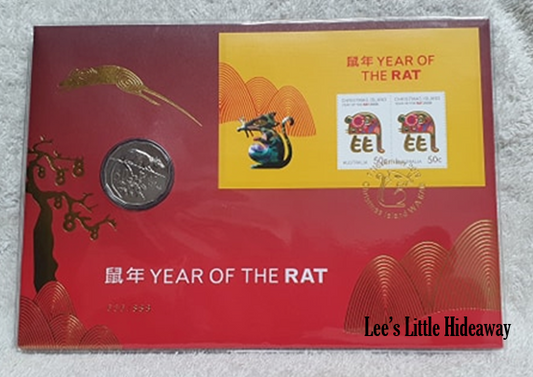 2019 (coin dated 2020) 50c Lucky 888 Year of the Rat Tetra-Decagon Prestige PNC 