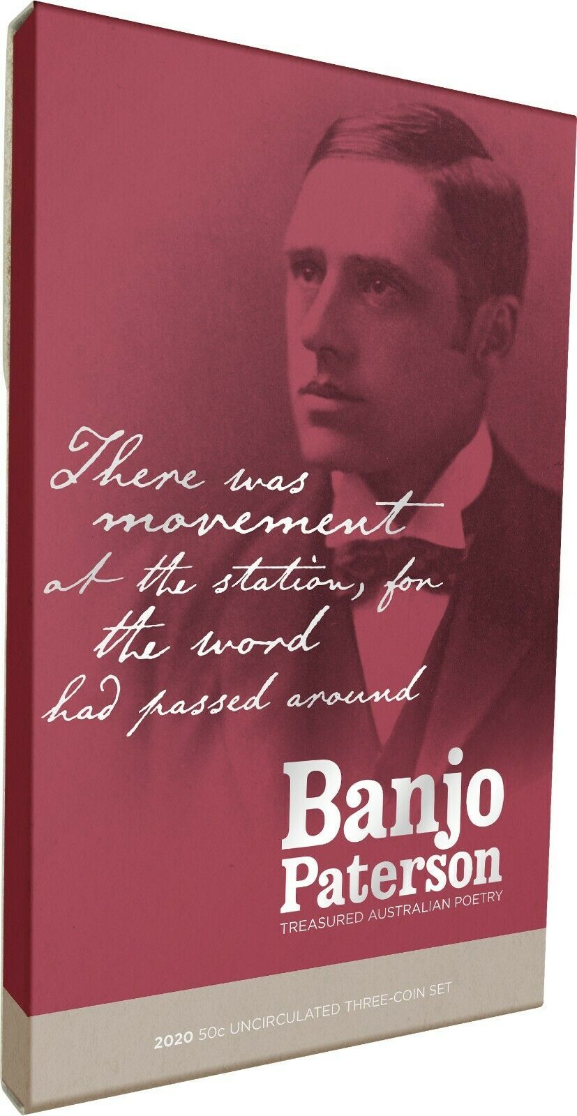 2020 50c Banjo Paterson Three coin set with Folder