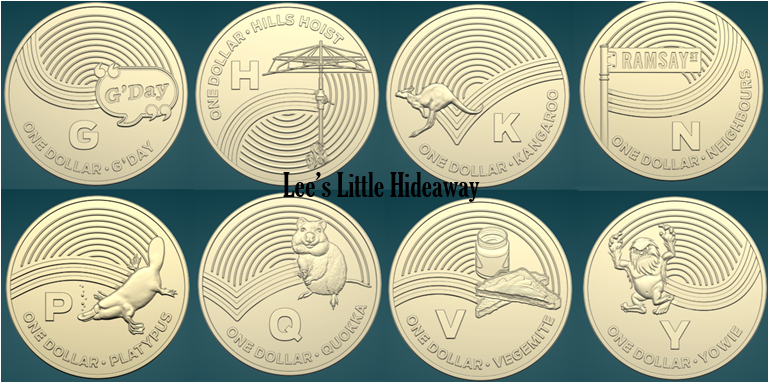 The Great Aussie Coin Hunt 2019 $1 UNC (includes 8 letters from Week 3) G H K N P Q V Y