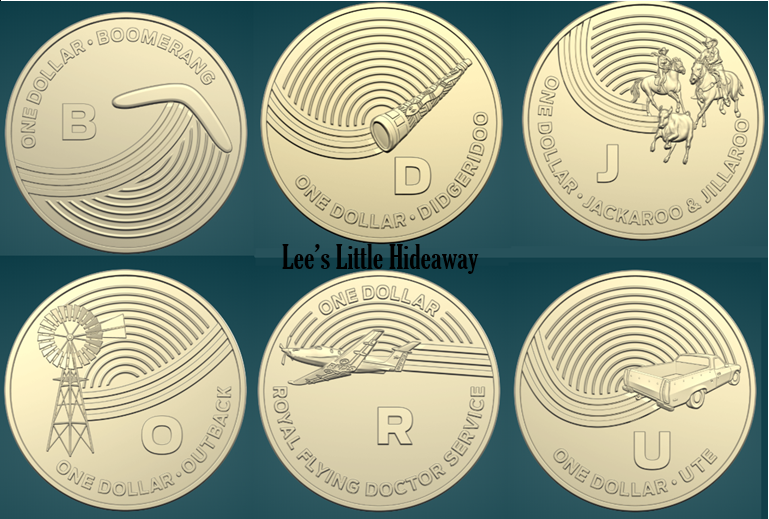 The Great Aussie Coin Hunt 2019 $1 UNC (includes 6 letters from Week 2) B D J O R U