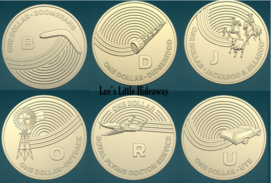 The Great Aussie Coin Hunt 2019 $1 UNC (includes 6 letters from Week 2) B D J O R U