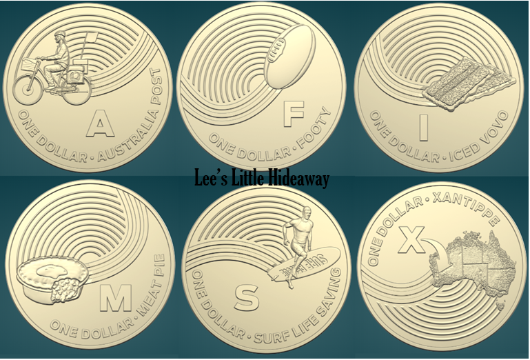 The Great Aussie Coin Hunt 2019 $1 UNC (includes 6 letters from Week 1) A F I M S X