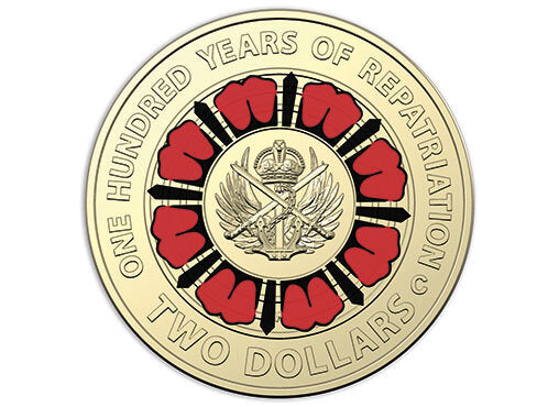 2019 Repatriation $2 C mintmark coin (unfolded)