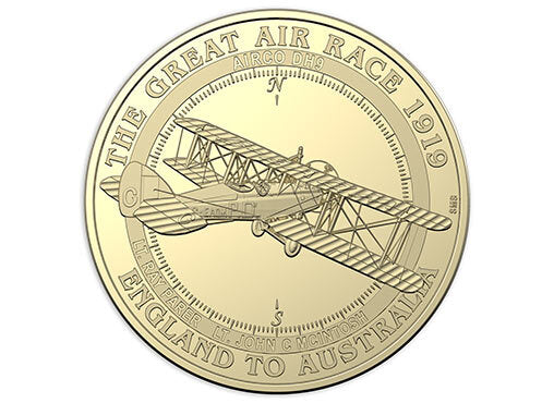 2019 $1 Uncirculated Eight-Coin Collection Centenary of the Great Air Race - England to Australia 1919