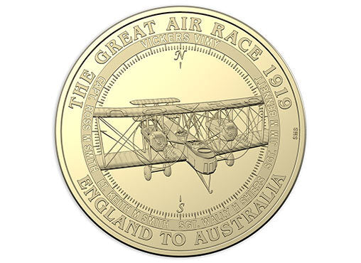 2019 $1 Uncirculated Eight-Coin Collection Centenary of the Great Air Race - England to Australia 1919