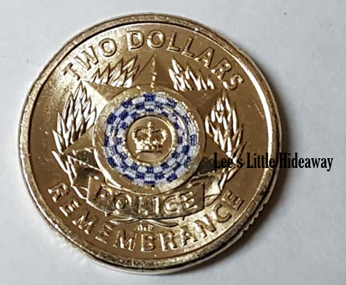 $2 2019 Police Remembrance coin - pack of 10 UNC taken from Mint Bag