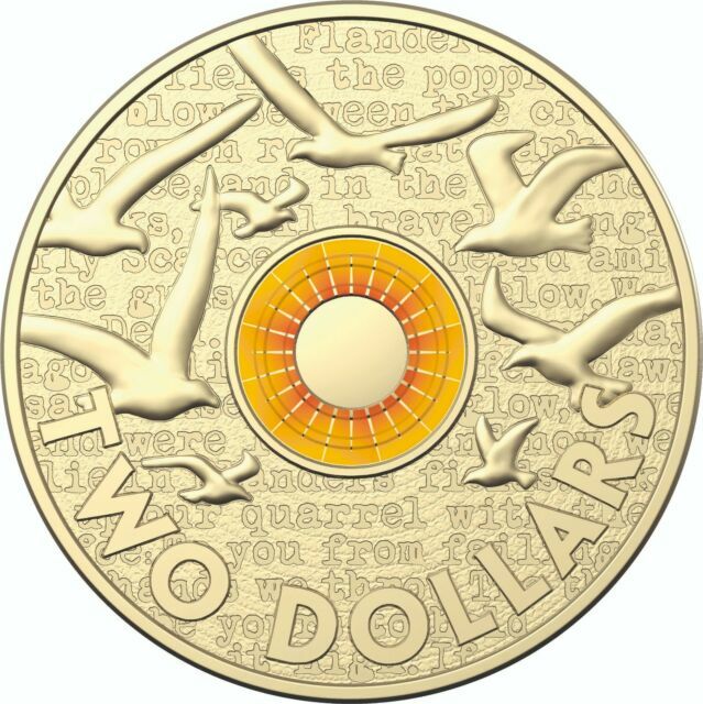 2018 $2 Remembrance (orange)