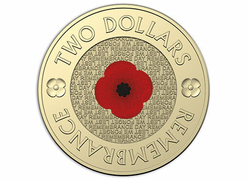 2018 $2 Remembrance Red Poppy