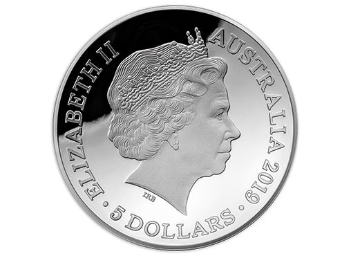2019 $5 1oz Fine Silver Domed Proof Coin Captain Cook