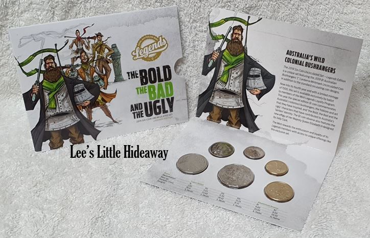 2019 Bushrangers Legends Edition Uncirculated 6 Coin Set (Ballot) - The Bold, The Bad, And The Ugly