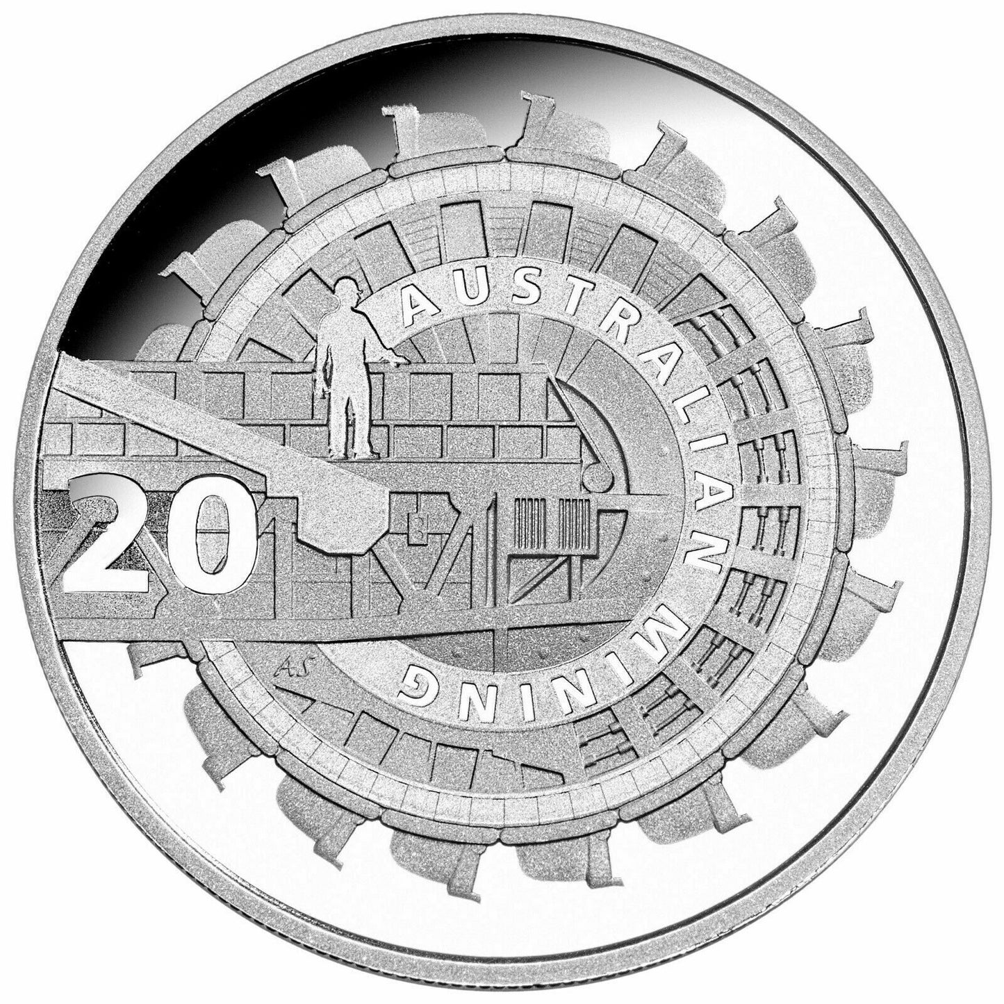 2013 Two coin proof year set - Australian Mining $1 and 20 cents