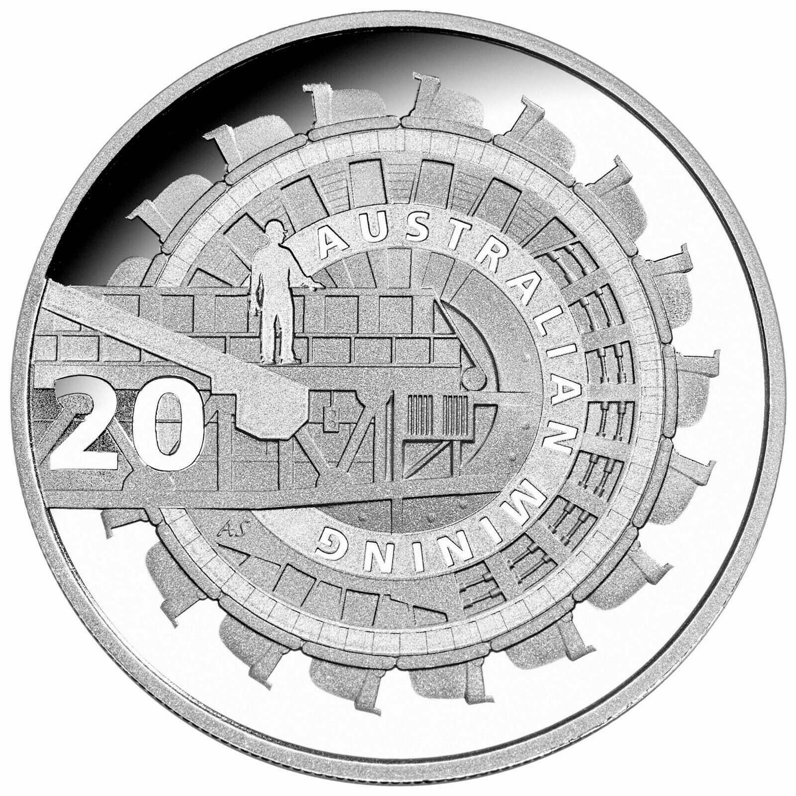 2013 Two coin proof year set - Australian Mining $1 and 20 cents