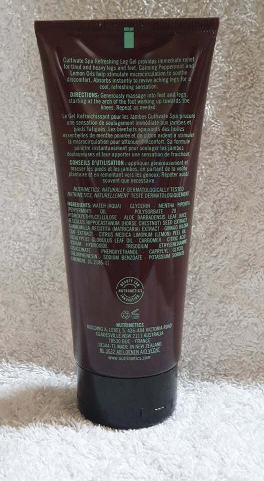 Nutrimetics Cultivate Spa Refreshing Leg Gel 200ml