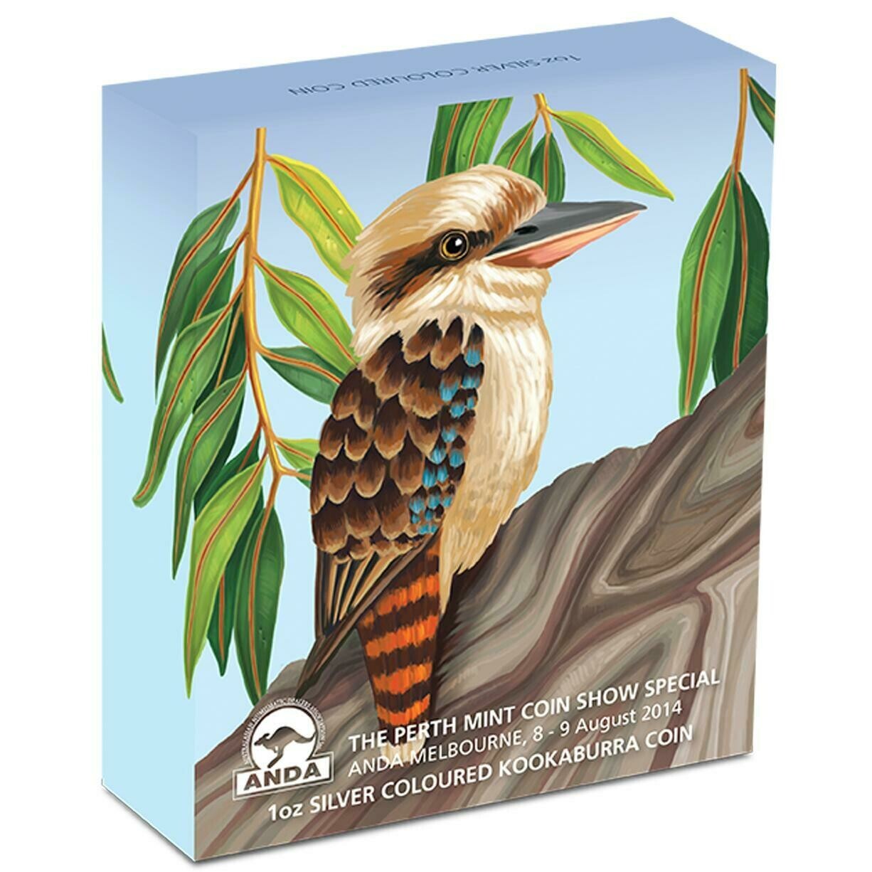 2014 Australia Melbourne ANDA Kookaburra $1 Silver 1oz Coin - The Perth Mint