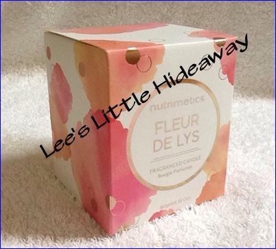 Nutrimetics Fleur De Lys fragranced Candle 180g