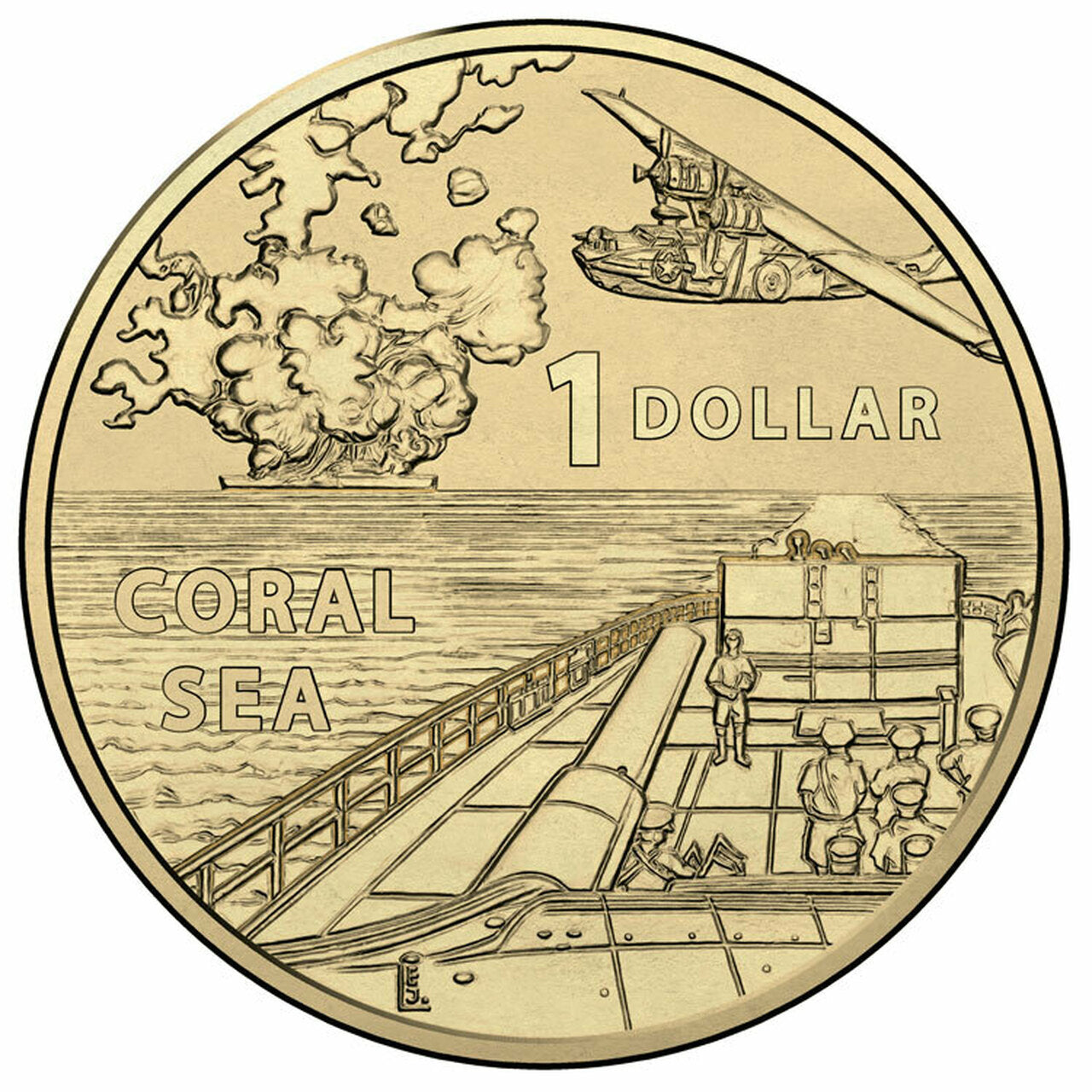 2017 $1 AlBr Uncirculated 4 Coin Set - A War Close To Home Royal Australian Mint