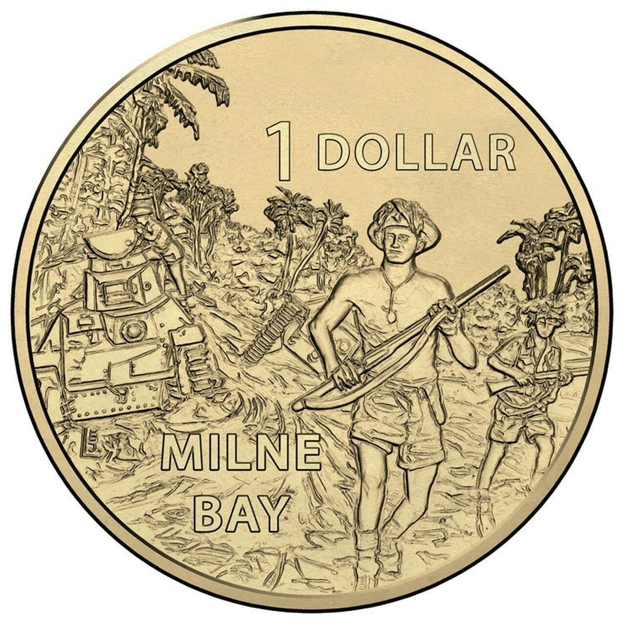 2017 $1 AlBr Uncirculated 4 Coin Set - A War Close To Home Royal Australian Mint