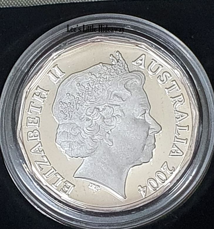 2004 50 cent Silver Proof Coin Winning Design Primary School Student Coin Design Competition Royal Australian Mint