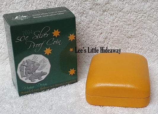 2004 50 cent Silver Proof Coin Winning Design Primary School Student Coin Design Competition Royal Australian Mint