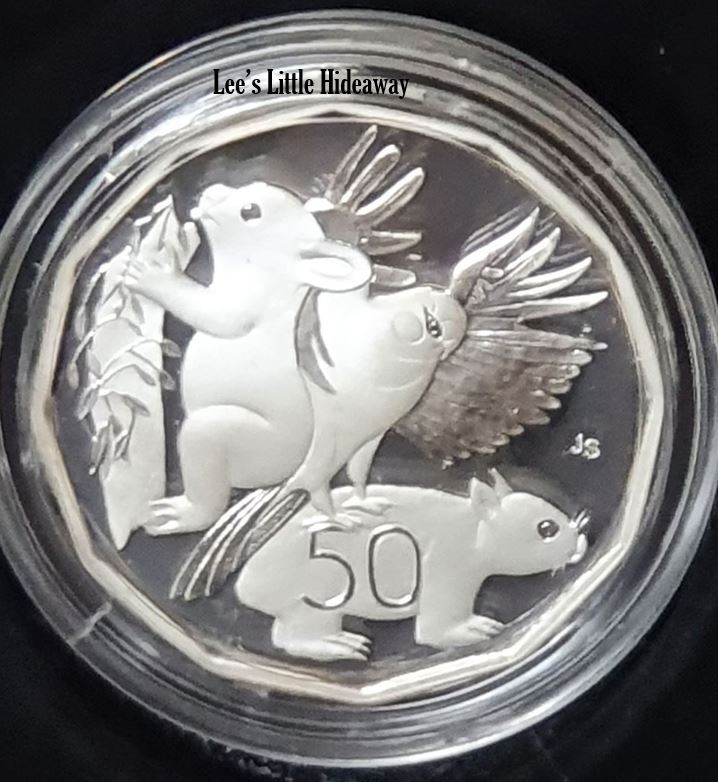 2004 50 cent Silver Proof Coin Winning Design Primary School Student Coin Design Competition Royal Australian Mint