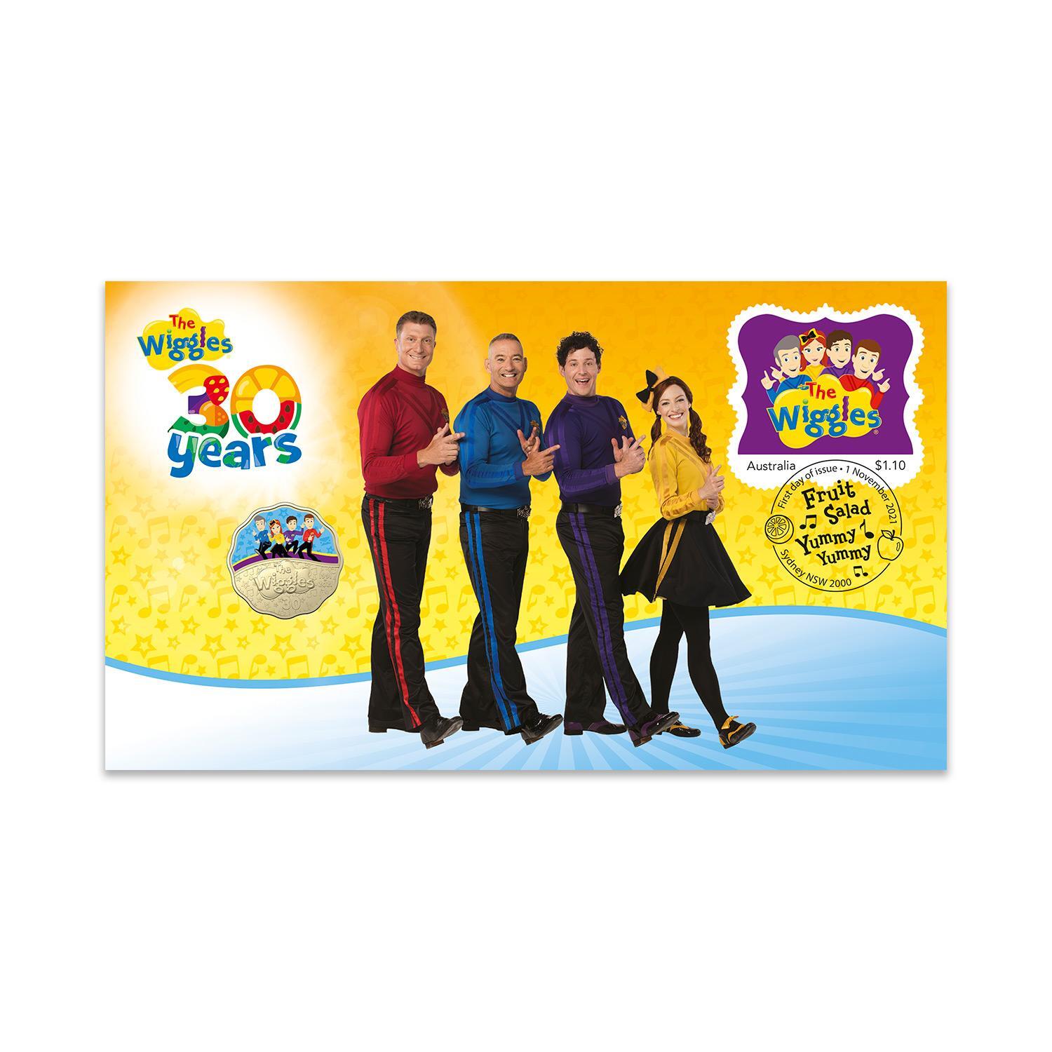 2021 The Wiggles 30 Years New Postal Numismatic Cover (PNC) 