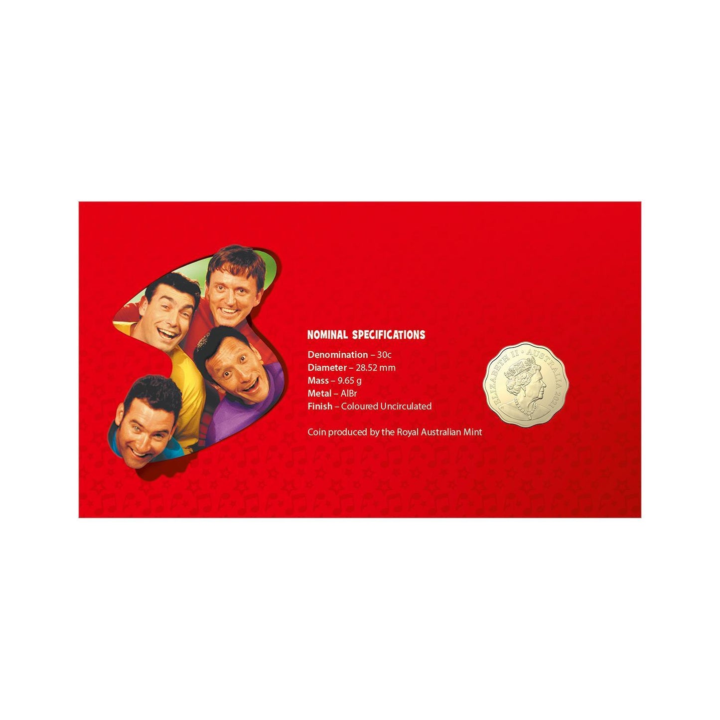 2021 The Wiggles Original Postal Numismatic Cover (PNC) 7500 Limited Edition
