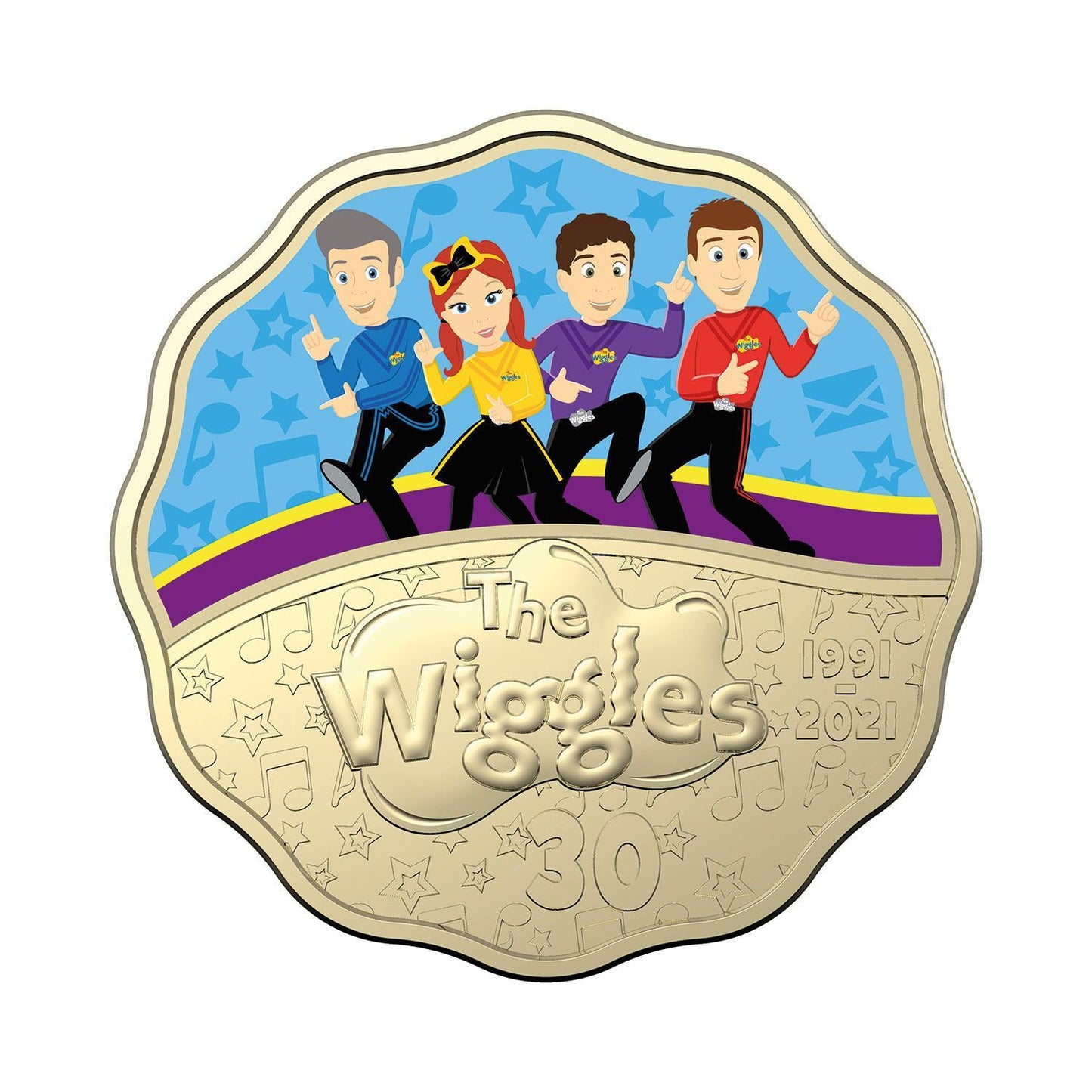 2021 The Wiggles Postal Numismatic Cover 30c (PNC) Set 2500 Limited Edition