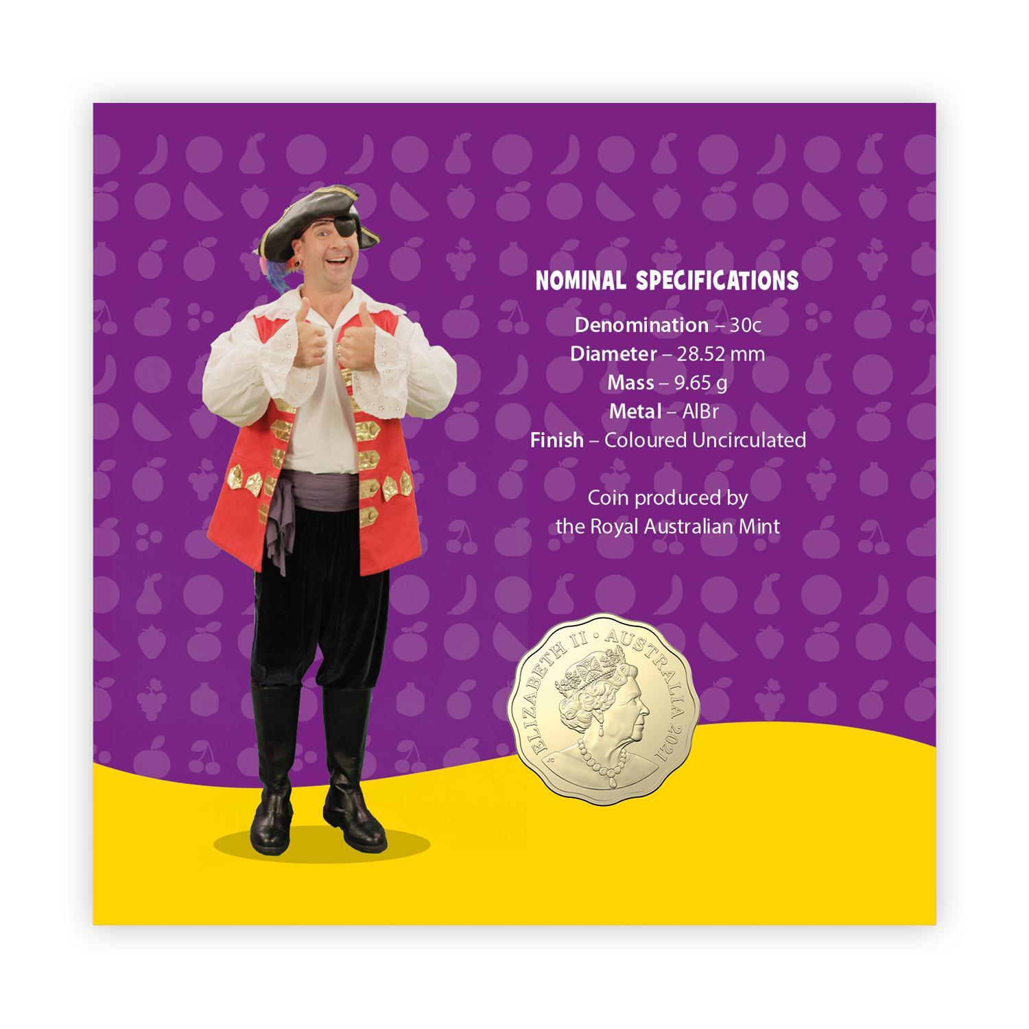 2021 The Wiggles Postal Numismatic Cover 30c (PNC) Set 2500 Limited Edition